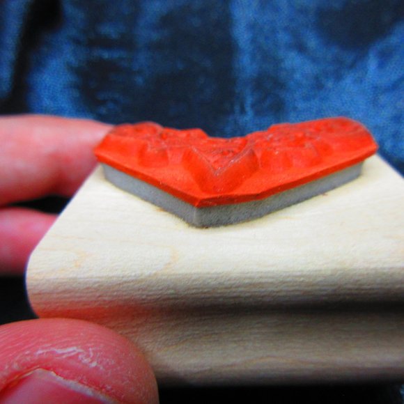 Fruit Garland Rubber Wood Mounted Stamp 1.5" x 1.75" - Picture 3 of 3